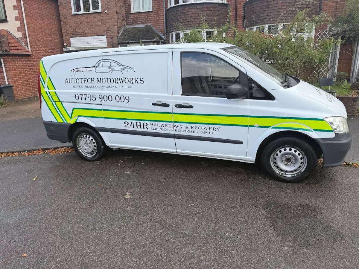 The Autotech Motorworks liveried mobile mechanic van